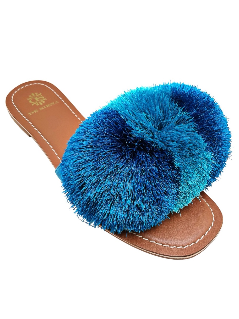 {De Siena} Khira Pom Pom Flat Sandals